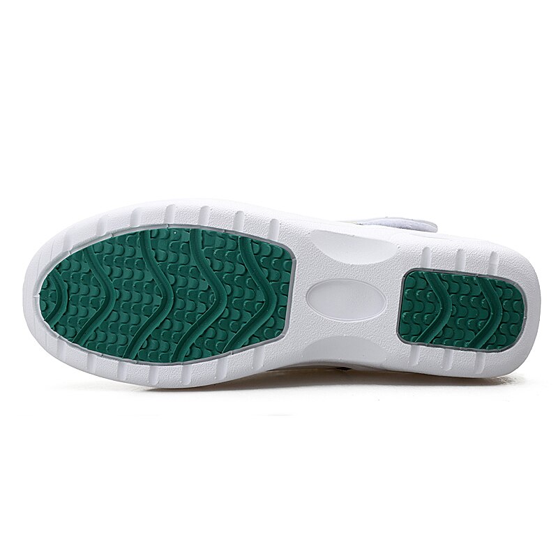 Beyarne– chaussures plates pour femmes, mocassins d'infirmière confortables et doux, respirants, blancs