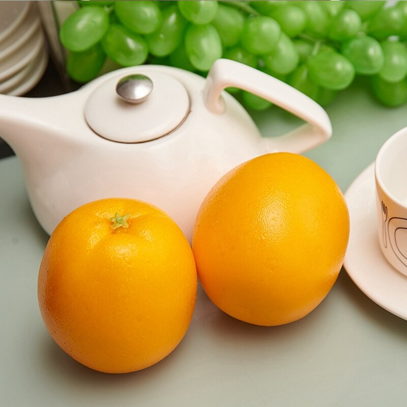 Accesorios de simulación de fruta naranja comida modelo juguete fruta y verdura decoración del hogar gabinete Decoración