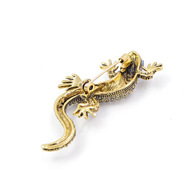 CINDY XIANG 2 Farben Erhältlich Strass Lizard Broschen Vintage Tier Brosche Pin Volle Strass Inlay Anzug Zubehör