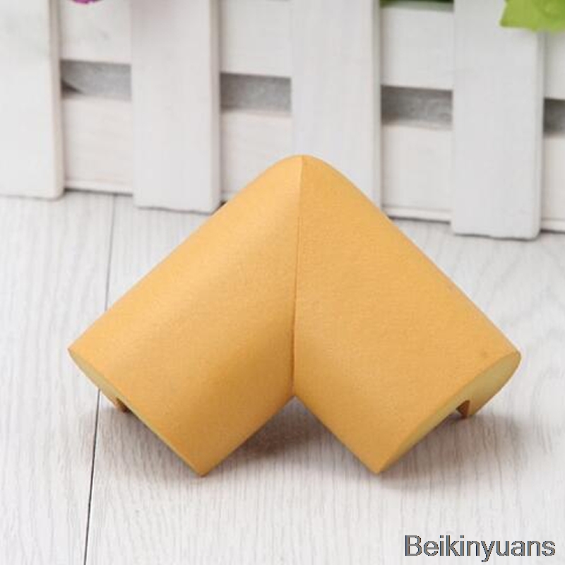 2018 4 szt. W kształcie litery L poszerzone zabezpieczenie przed kolizją ochraniacz narożny zabezpieczenie przed dziećmi kąt bezpieczeństwa ochrona krawędzi kąt: kolor drewna