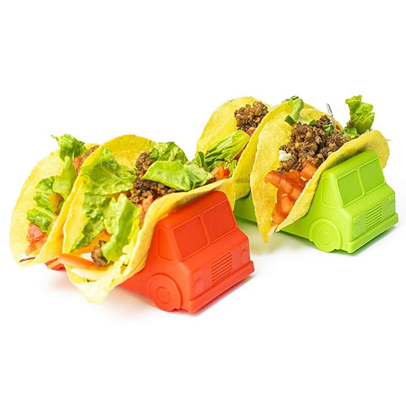 Quixotical Taco-houders, 25 stuks, wegwerp, tacohouder, standaard met handvat, taco houder, karton, taco schalen, houder, hot dog-standaard voor taco's, hot dogs, sandwiches, worsthouders