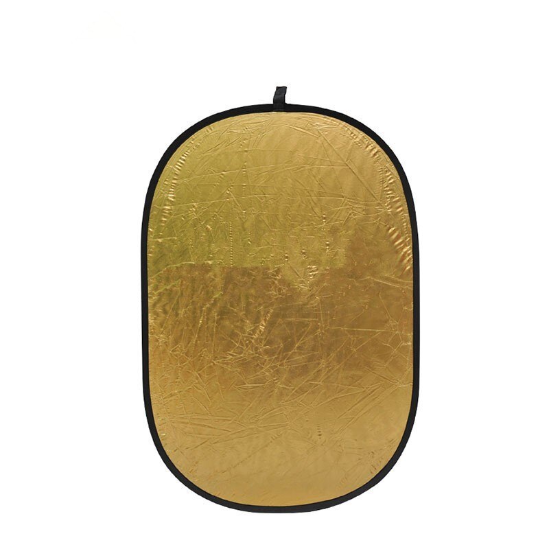 2in1 90*120 CM Goud en Zilver Draagbare Inklapbare Fotografie Reflector Disc Licht Diffuser voor Foto Studio Verlichting schieten