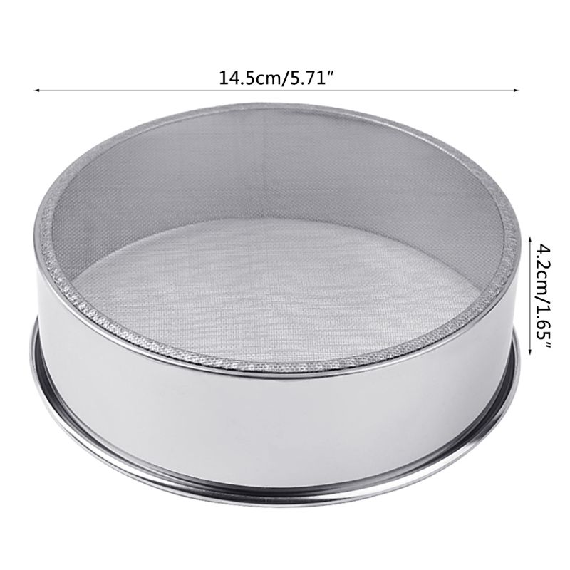 Stainless Steel Fine Mesh Oil Strainer Flour Colander Sifter Sieve Cake Baking Cooking Kitchen Tool A69D