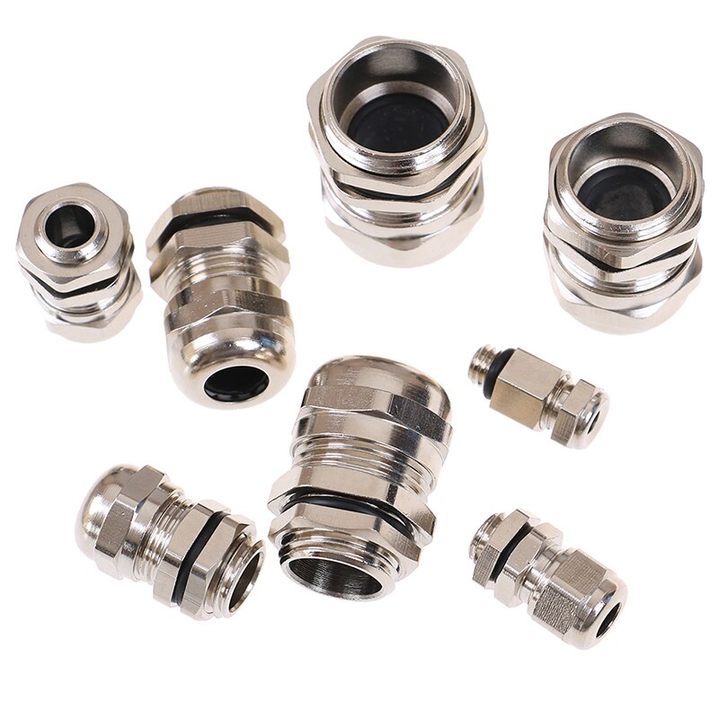 Brass Metric Cable M6 M8 M10 M 12 M14 M16 M18 Metric Cable Gland Waterproof Explosion Proof 304 Stainless Steel Connector