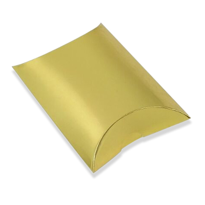 Caja de papel Kraft con forma de almohada para dulces, recuerdo de boda, caja de para pastel de , 50 piezas: Glod