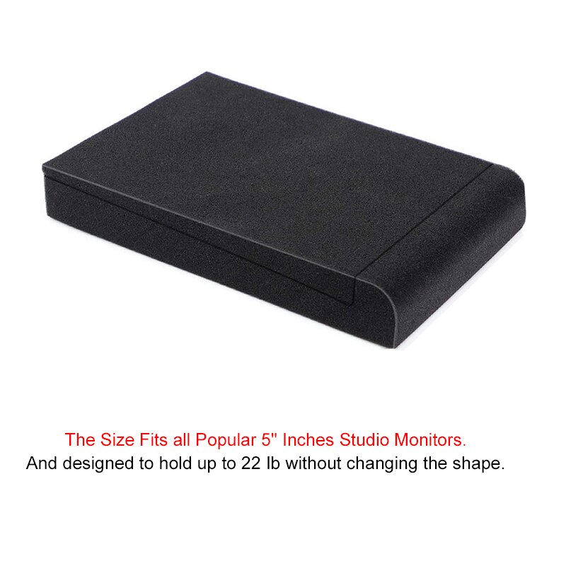 Studio Monitor Isolation Pads High Density Acoustic Foam For Most Speaker Stand Piano Room Sound Reinforcement Cushion