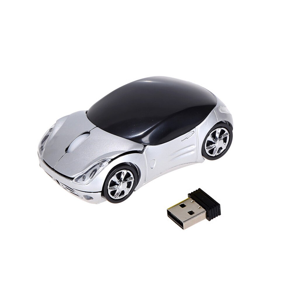 2,4 GHz 1200DPI Auto bilden Drahtlose Optische Maus USB scrollen Mäbenutzen für Tablette Laptop 3 Geschmack Drahtlose Tragbare Maus: Silber