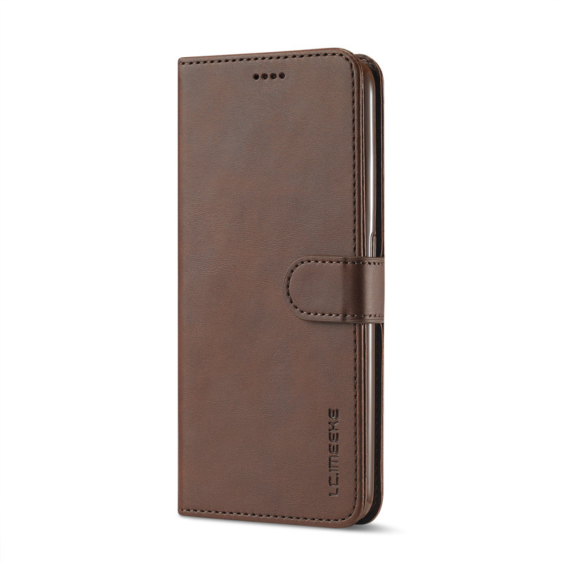 Voor Oppo Reno4 Z 5G Case Lederen Luxe Telefoon Case Op Oppo Reno 4Z 5G Case Flip Magnetische wallet Cover Voor Oppo Reno 4 Z 5G Cover: Bruin