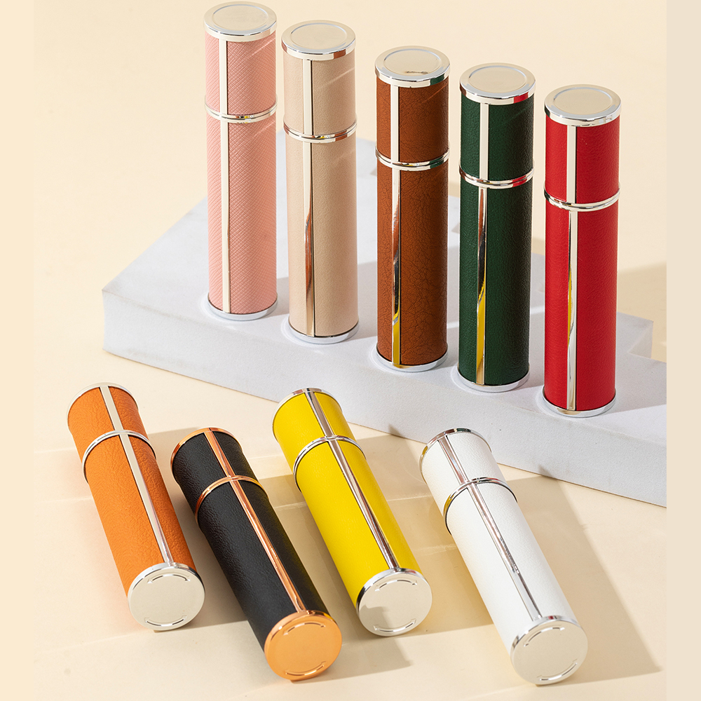 Atomiseur de parfum de voyage étanche de 10ml, mini distributeur de colonnes portable et réapprobable, bouteille intérieure en verre, 1 pièce