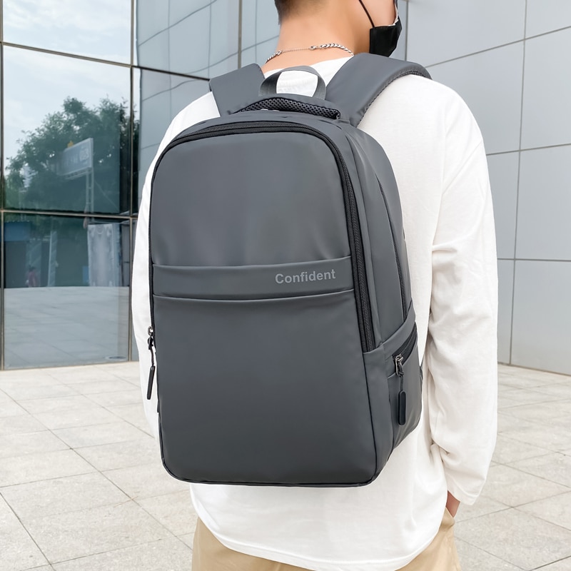 Urban Simple Men's Backpack Light Commuter Business Back Pack Male Leisure Travel Bags Youth Waterproof Trend Laptop Bag 15.6 i