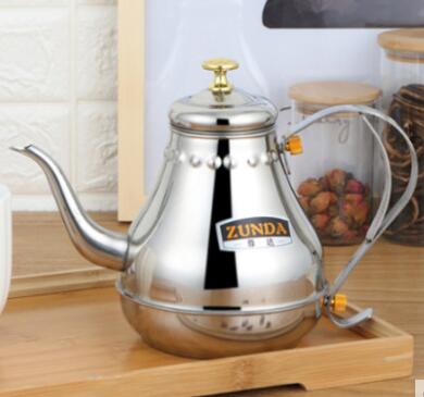 stainless steel tea pot with tea strainer teapot with tea infuser teaware sets tea kettle infuser teapot for induction: 1.8L Silver