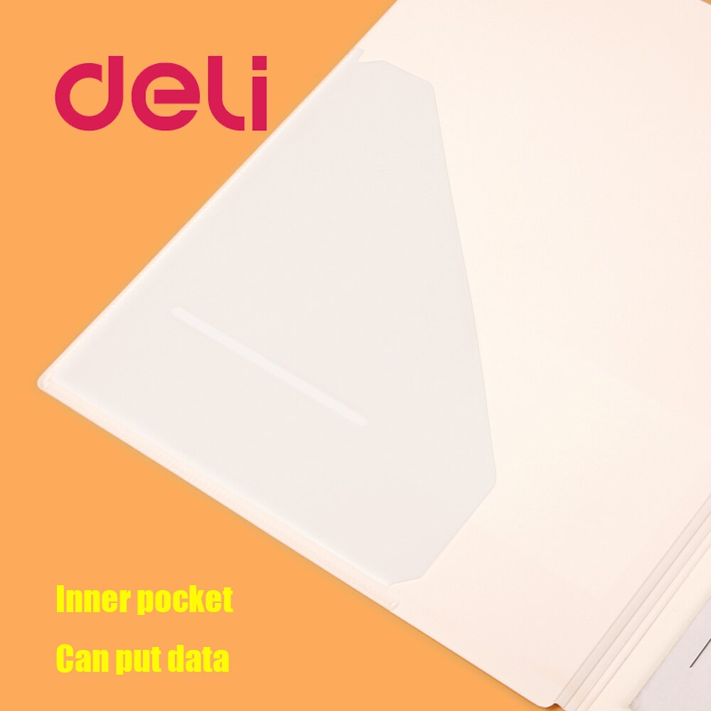 Deli 1PCS A4 Folding Board Folder Paper Clip Bills Contract folder Student Writing Pad Board Clamp