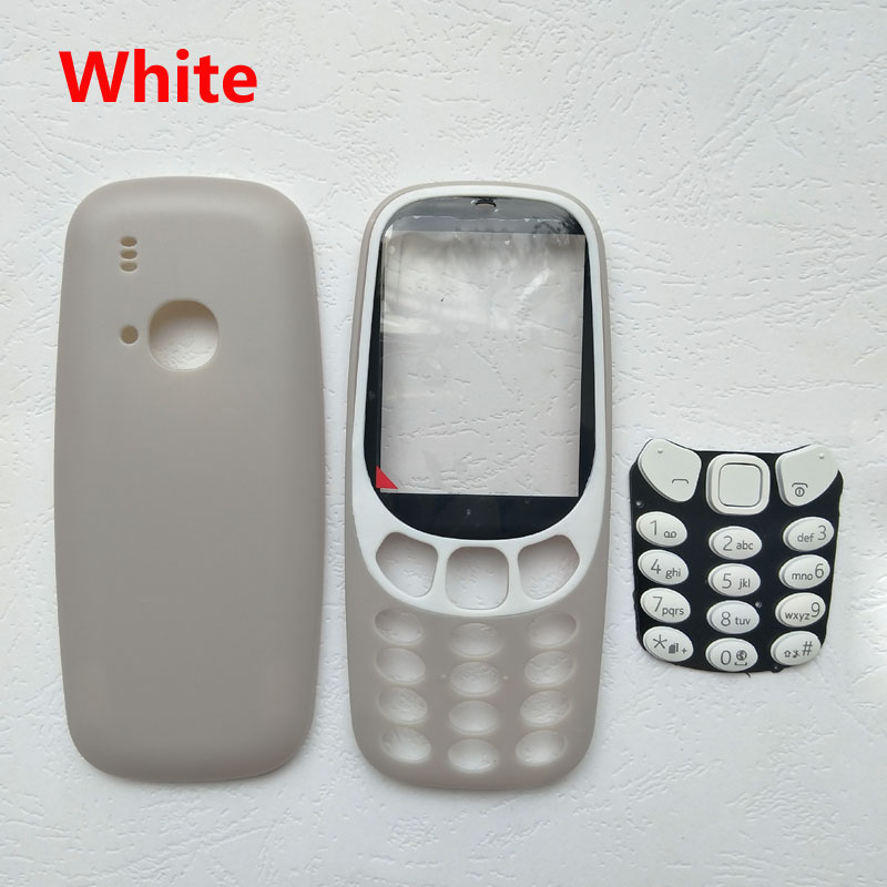 BINYEAE Neue Volle Gehäbenutzen Für Nokia 3310 Gesicht Rahmen Batterie Abdeckung fallen Mit Tastatur + Logo