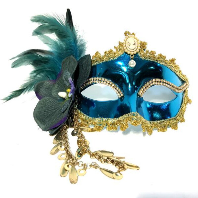 Masque Carnaval Plumes Fausses – Décoré, Léger (32 G) – Idéal Fête, Mascarade, Costume Enfant Garçon Fille