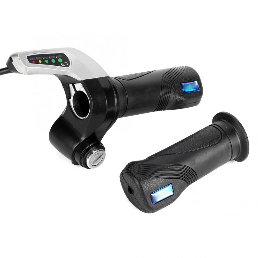 Kit de controlador de velocidad cepillado para bicicleta eléctrica Kit de Controlador LED de 24V y 250W con agarre de acelerador de bloqueo para Scooter Eléctrico, accesorios de regulador de velocidad de Motor