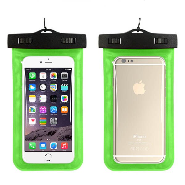 Sigillato Universale sacchetto Impermeabile Subacquea del Sacchetto del telefono per il iphone 5 6 7 8 X Samsung Xiaomi 5 s 6 Huawei per il iphone 6 6 s 7 8 caso: Green