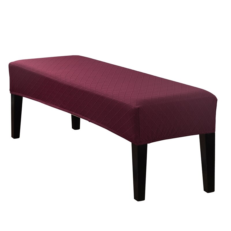 Coprigambe lungo Jacquard universale coprigambe per pianoforte in Spandex elasticizzato coprigambe per poggiapiedi rettangolari in tinta unita tutto-compreso: rosso copertina