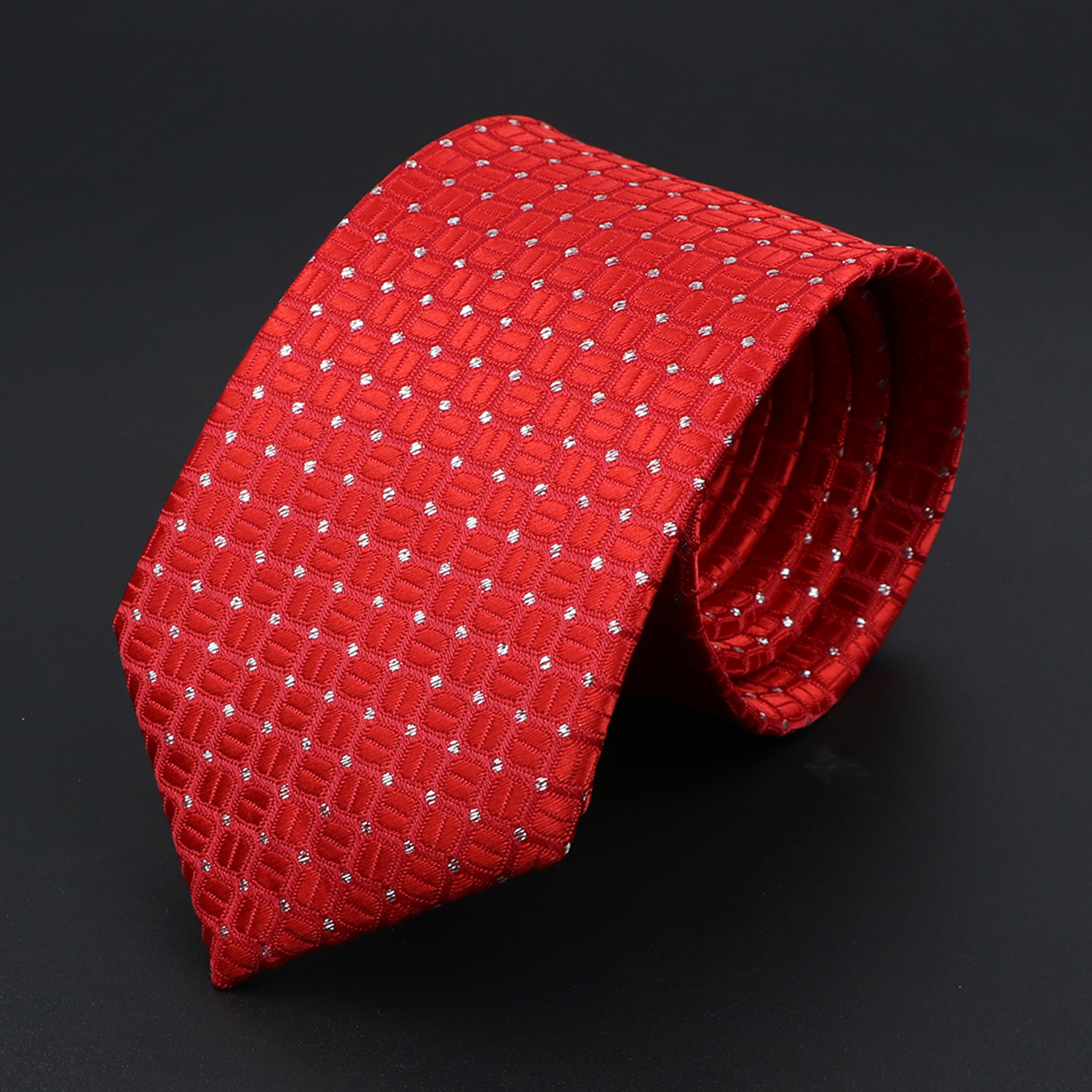 Corbata de punto a rayas para hombre, corbatas suaves clásicas de , tejido Jacquard de poliéster, accesorios de uso diario, Azul, Negro, Rojo, rosa,