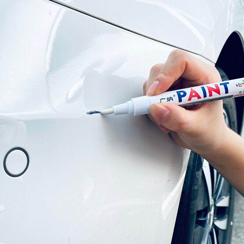 6 Colors White Car Paint Graffti Marker Pen For Volkswagen VW Polo Tiguan Passat B6 B7 B8 T5 T6 Golf UP Vento Arteon Touareg