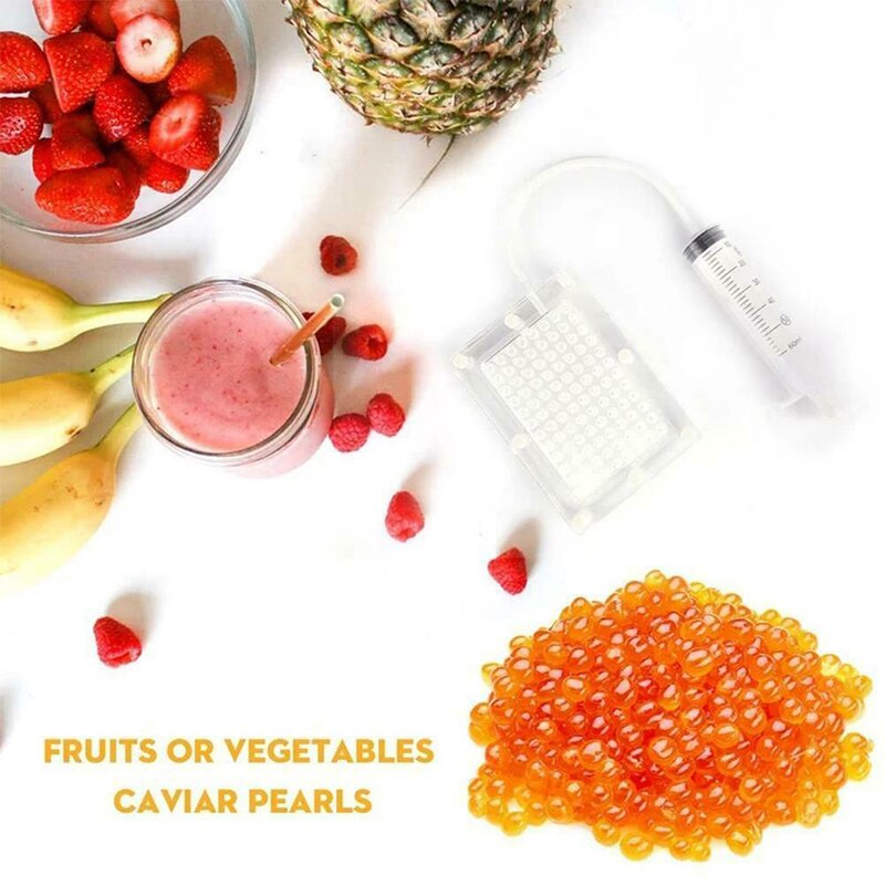 Caviar Maker Set 100-Gat Maker Moleculaire Gourmet Gereedschap Thuis Keuken Benodigdheden HKS99