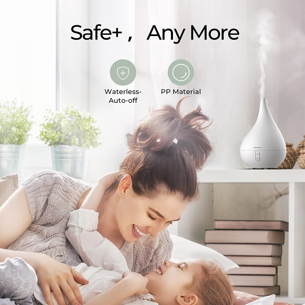Aromacare-20033 difusores de aceites esenciales humidificador de aire de aromaterapia silencioso para el hogar habitación de bebé sin BPA 250ml