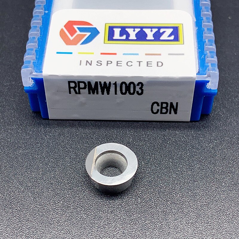RPMT1204 / RPMW1003 PCD CBN cnc round milling inserts cutting tool blade for aluminum / steel