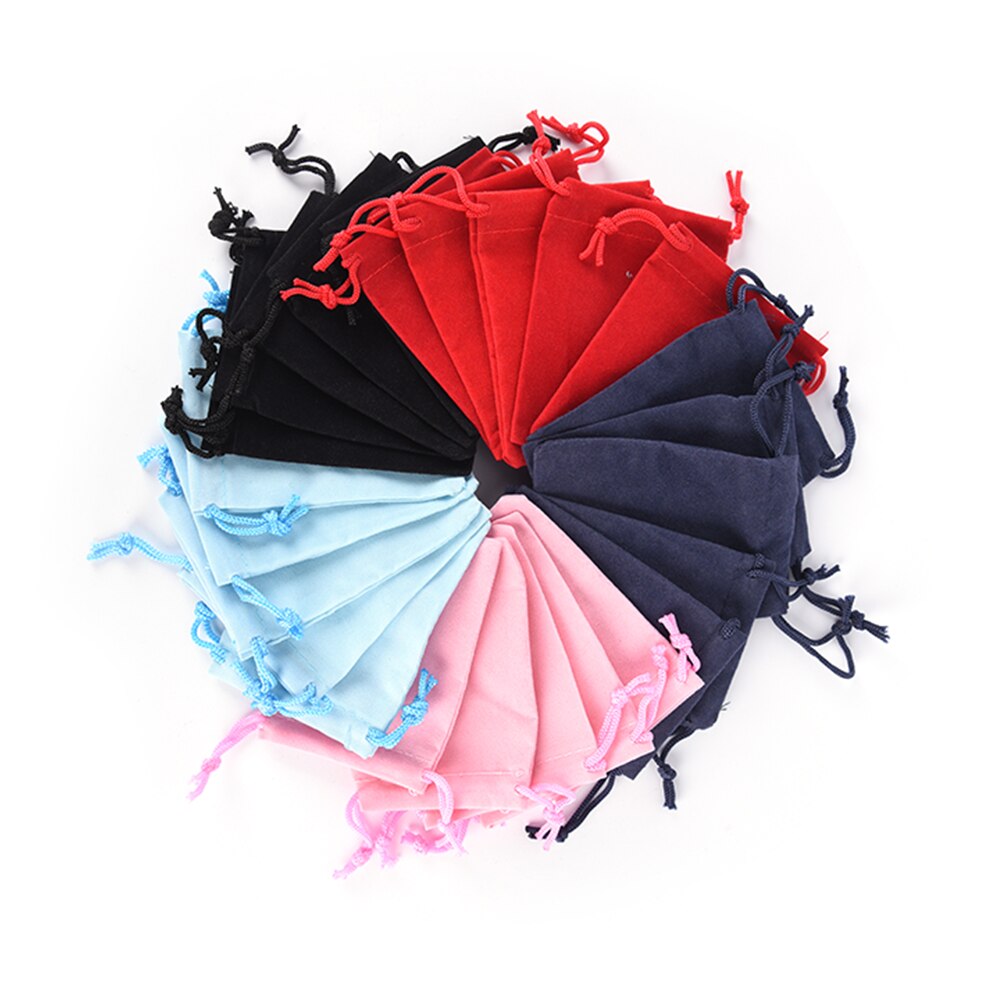 10pcs/lot 7*9cm Jewelry Bag Pouch Bags With Drawstring Jewellery Packaging 10PCs Jewelry Pouches