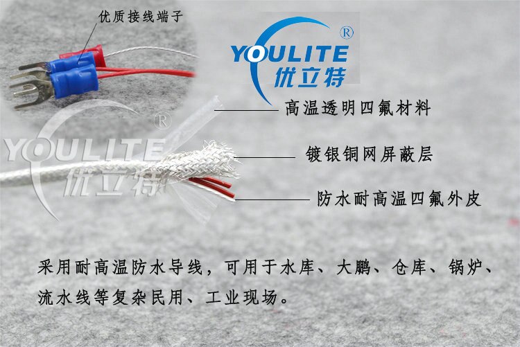 PT100 Platinum Thermal Resistance PT1000 Temperature Sensor Probe Waterproof Thermocouple Thermistor Core