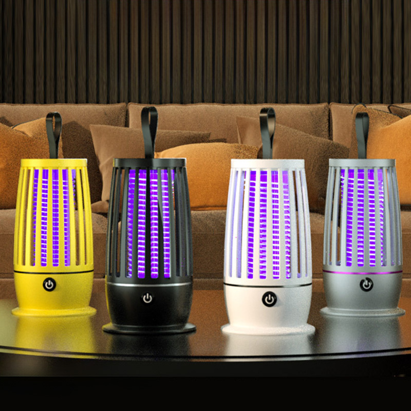Muggenlamp Draagbare Muggenmoordenaar Afstotende Lamp Verwarming Vliegenval Mute Elektrische Insectenmoordenaar Usb Oplaadbare Indoorn Outdoor