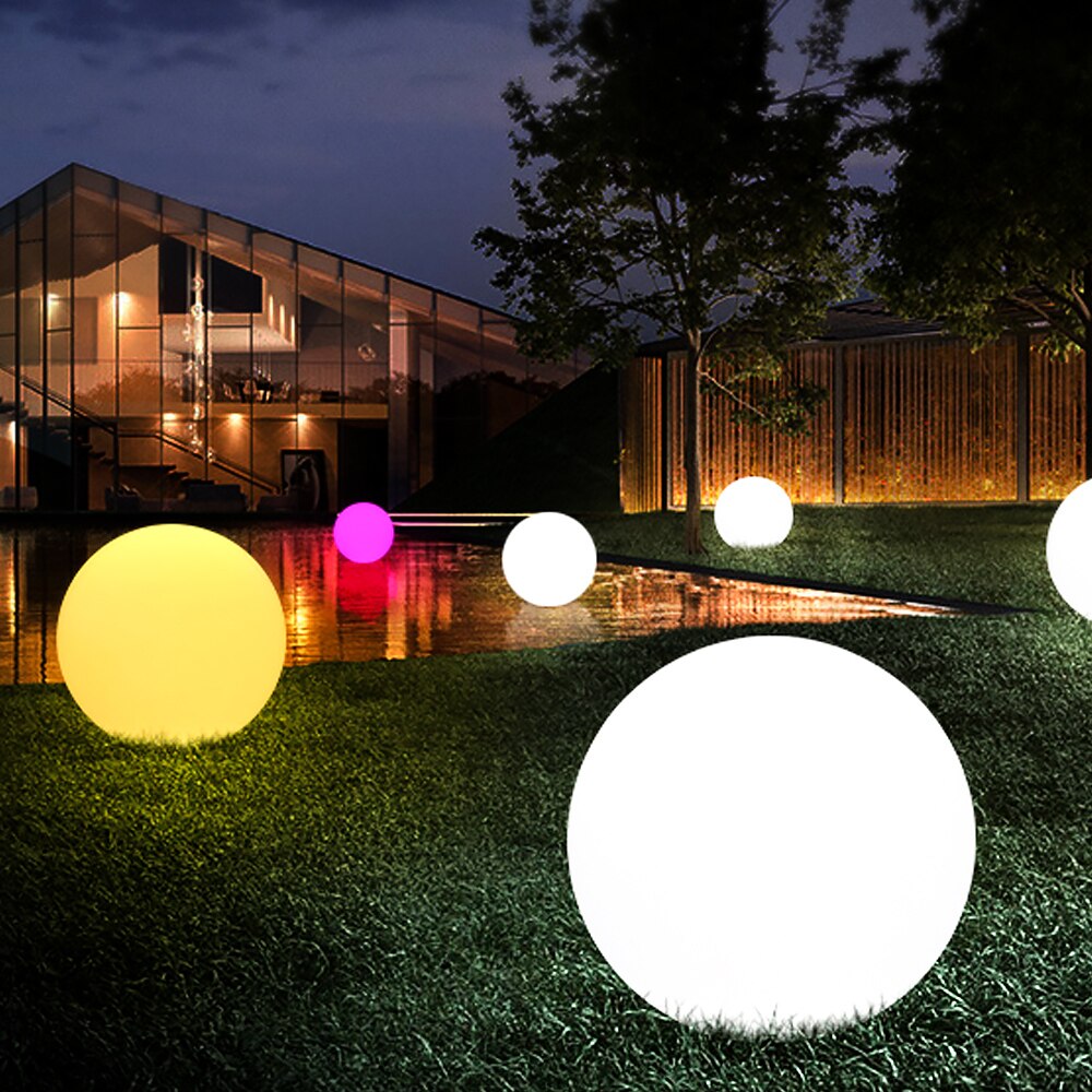 SUNYIMA 1Pcs Glowing Ball remote control LED light Solar Powered Glow Globe Ball Inflatable Swimming Pool Lights