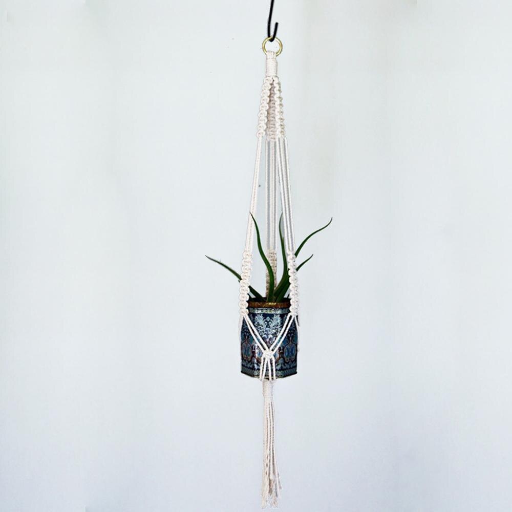 Colgador de macramé para planta, colgador de maceta para decoración del hogar,