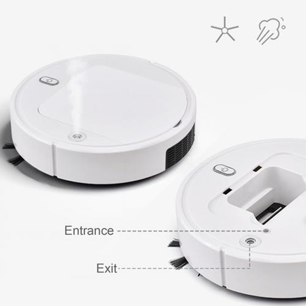 Robot vacuum cleaner spray type disinfection UV lightRobot Vacuum Cleaner USB Charging 90min Runtime Robotic Vacuum