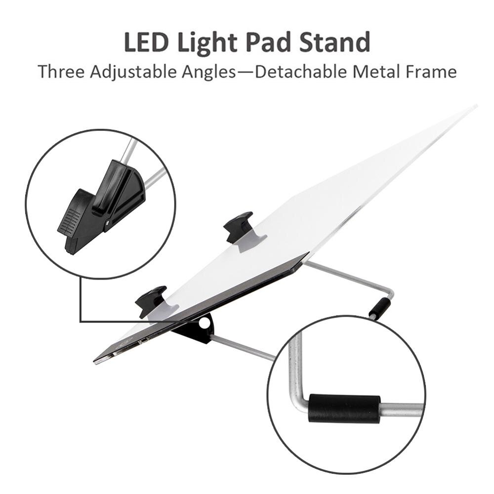 A4 LED Licht Pad Falten Stehen für Diamant Malerei Pad Telefon Ständer Halfter Diamant Stickerei Unterstützen Halfter Handwerk Zubehör