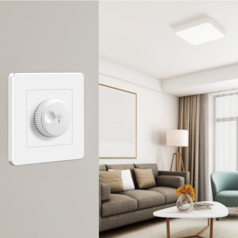 LED Triac Dimmer Switch 110V-220V 300W /500W /1000W Brightness Controller Dimmers For Adjustable LED Panel Lights Bulbs Lamps