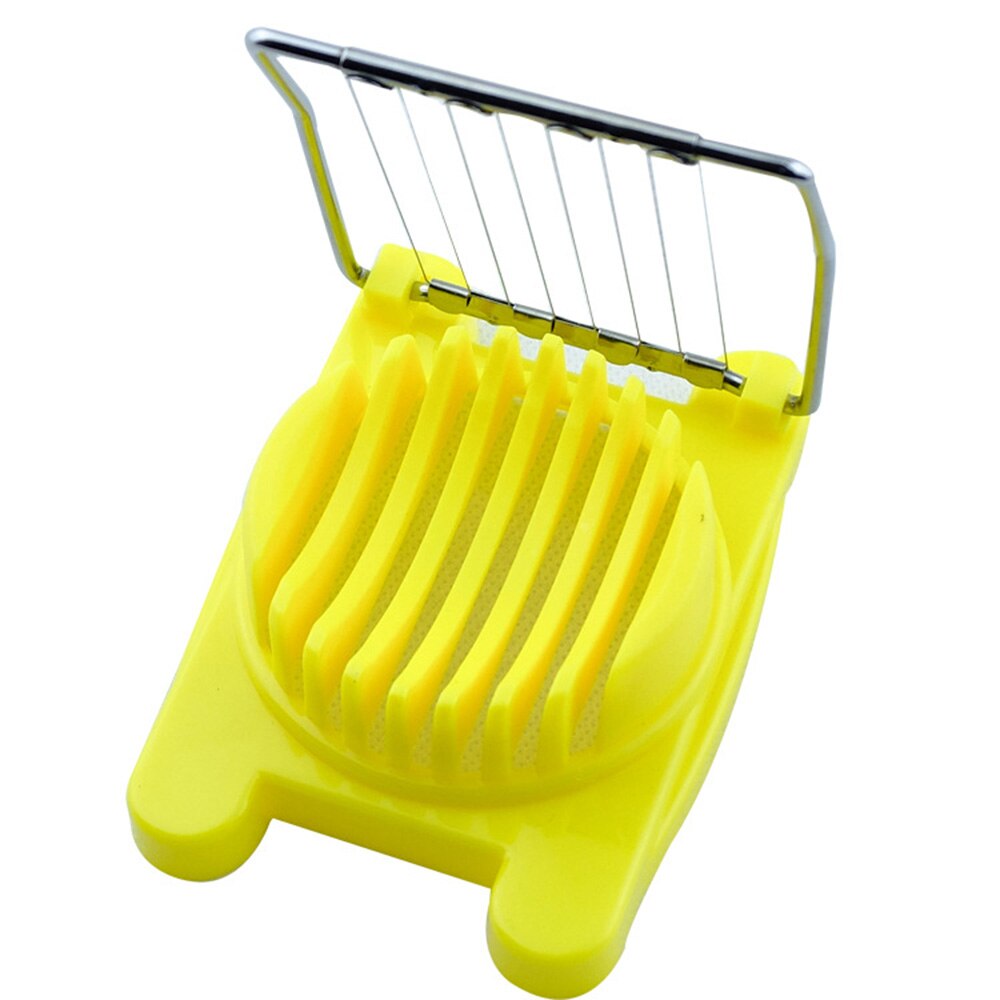 1pc korvskärare multifunktionsköksskärare grill kökstillbehör matlagningspryl äggskärningsverktyg: Gulmultislicerare