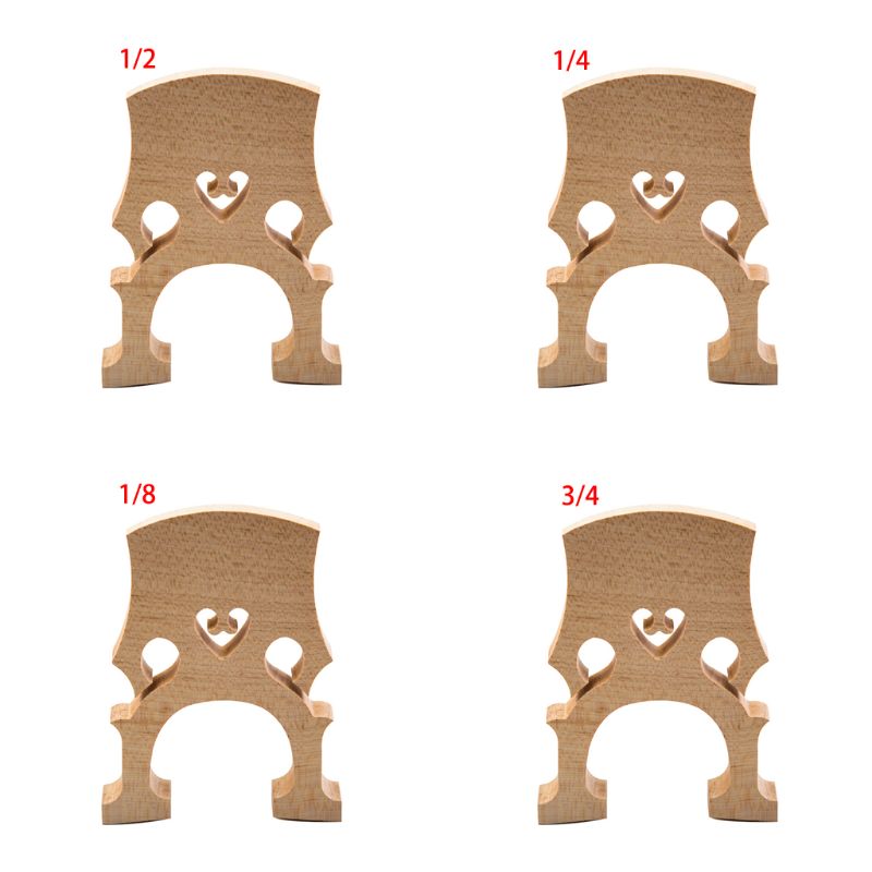 1 Pcs Exquisite Cello Bridge 4/4 3/4 1/2 1/4 1/8 Top Maple Hout Professionele Cello Accessoires