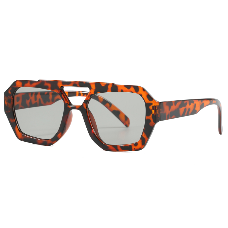 Nuevas gafas de sol cuadradas irregulares a la para mujer, tendencia Retro personalizada, gafas de sol para fotografía de ciclismo al aire libre de Instagram para hombre: Multicolor