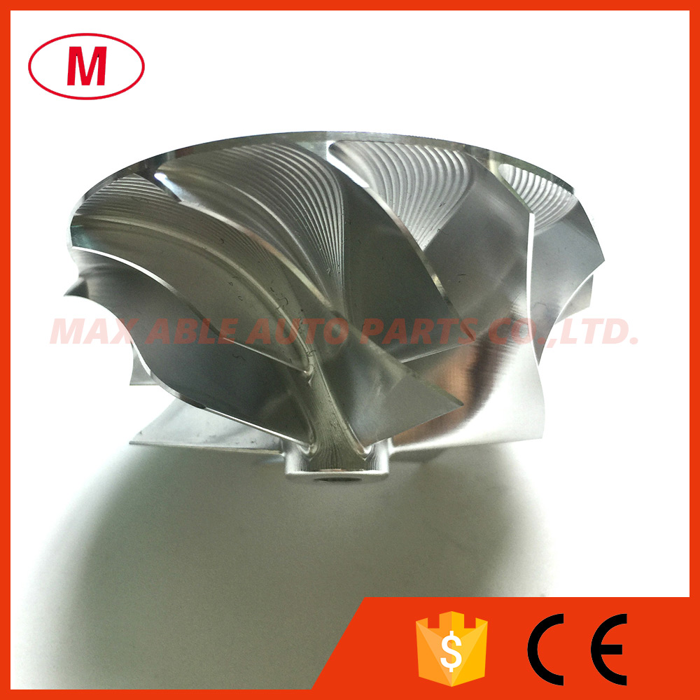 TD04HL 43.75/57.25mm 6+6 blades Forward Turbo Billet Compressor wheel/Aluminum 2618/turbocharger Milling wheel