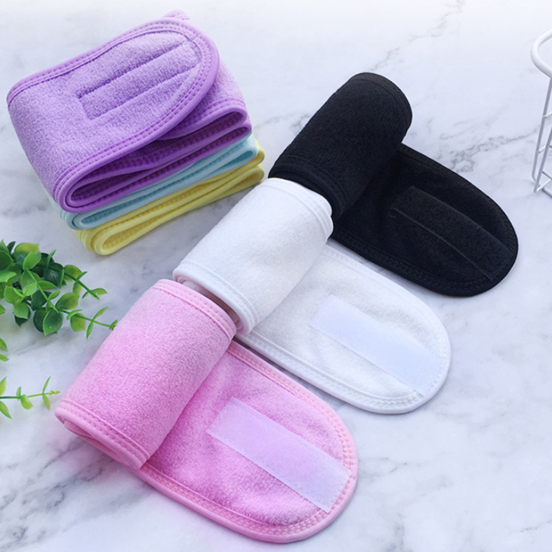 Hoofdbanden Verstelbare brede haarband Yoga Spa Bad Douche Make-up Wassen Gezicht Cosmetische hoofdband voor dames Dames Make-up accessoires