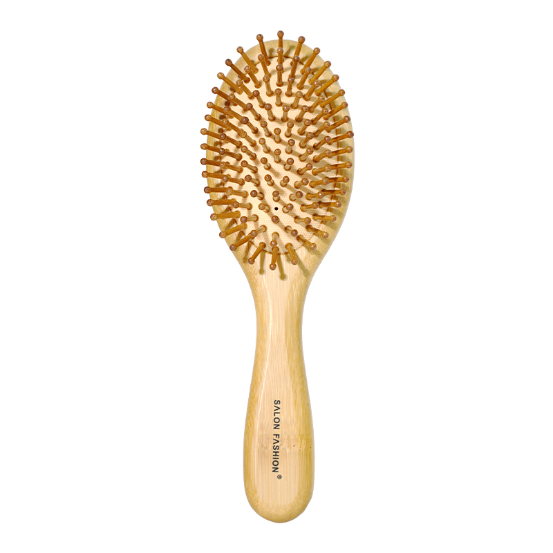 Cepillo de pelo de bambú para mujer, bolsa de aire, peines de bambú de dientes anchos, cepillo de cuero cabelludo de masaje suave, peine de barbero, herramientas de peinado de peluquería