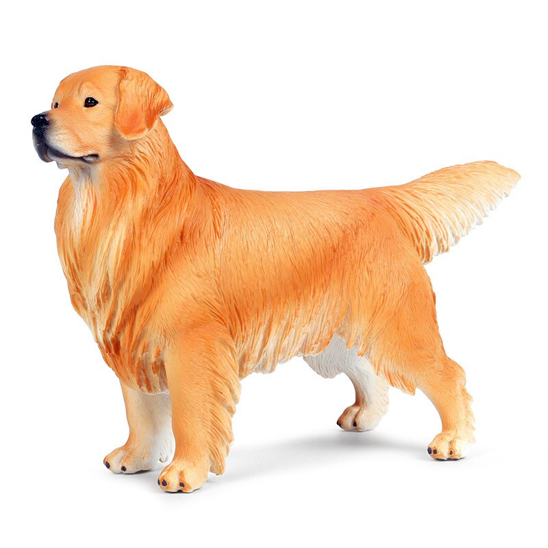 22*8*14.5CM solid simulation animal dog model big golden retriever pet dog child boy toy decoration