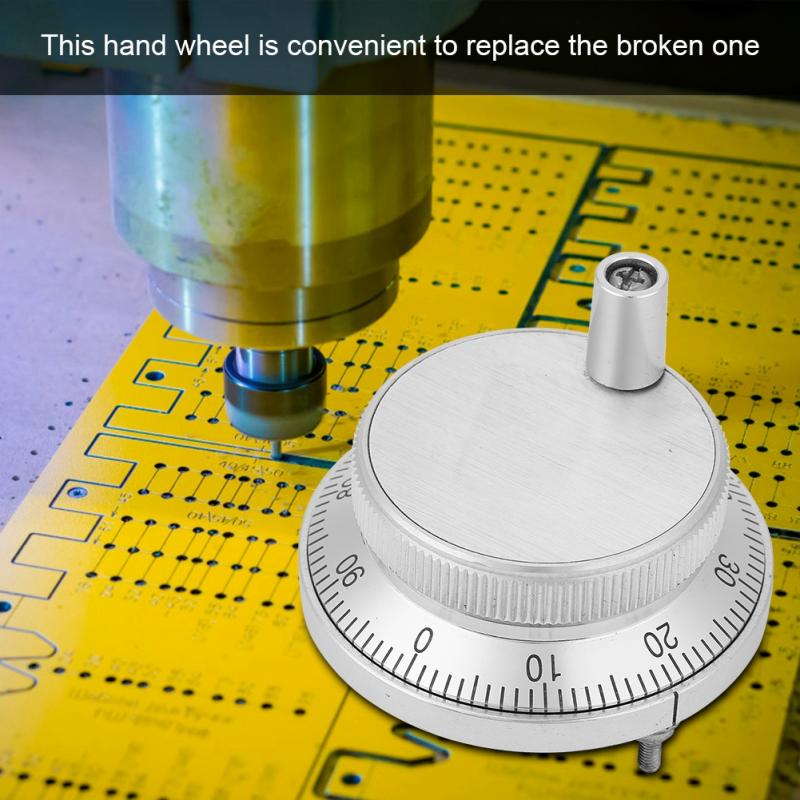 5V 60mm diameter CNC Handwheel 4 Terminal Manual Pulse Generator CNC Electronic Handwheel with Handle
