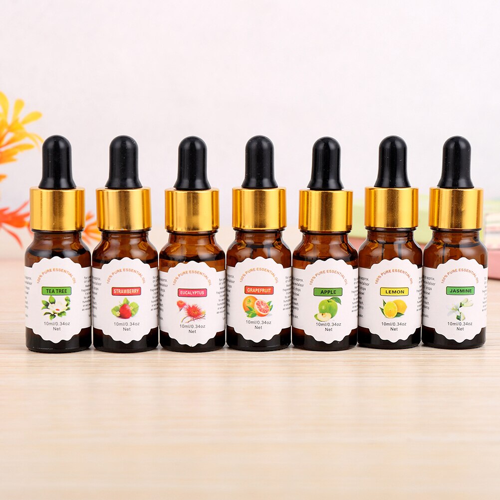 Humidificador Soluble en agua de aceite puro para aromaterapia, 1 unidad, 10ml, con cuentagotas, para purificador de aire doméstico del coche