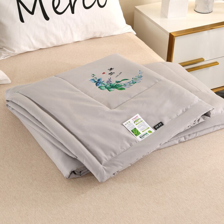 Mint Airconditioning Quilt Eenvoudige Japanse Stijl Zomer Koel Dekbed Enkel Dubbel Student Quilt: 5 / 150X200CM