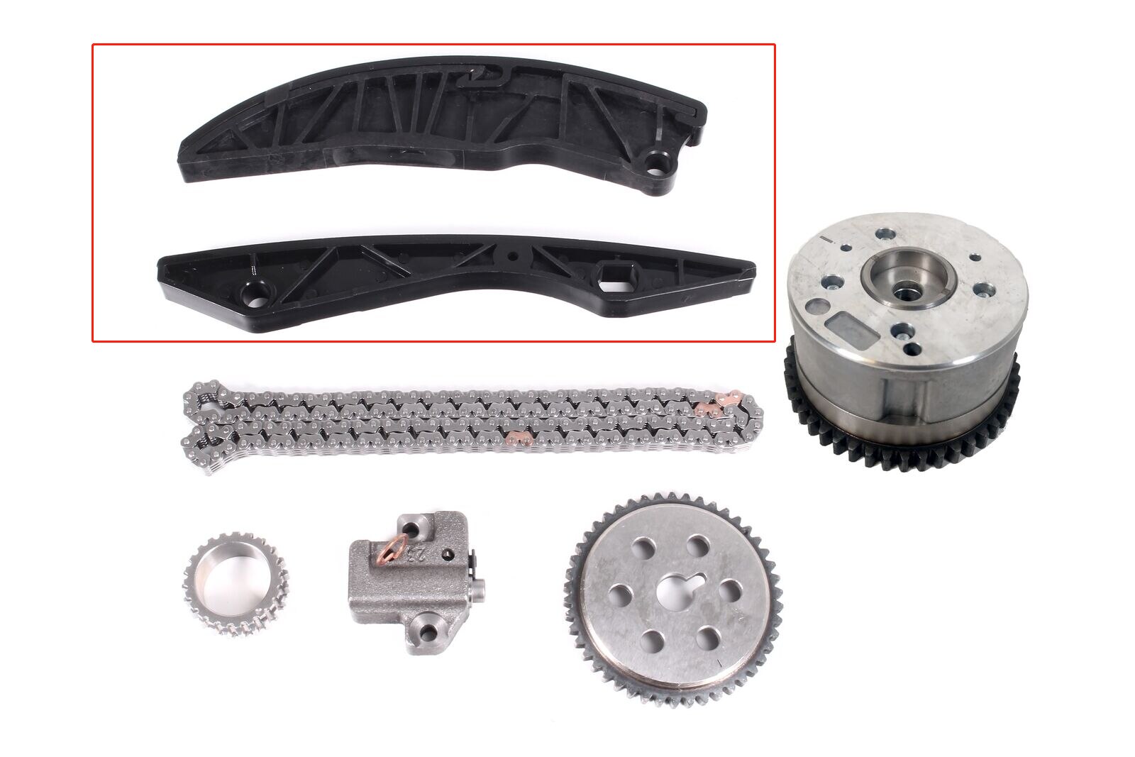 Timing Chain Set Timing Chain Kit + CVVT FOR Hyundai FOR KIA 1.4 1.6i G4FA G4FC CVVT Camshaft Adjusters: 1