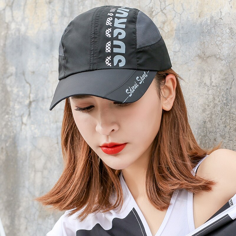 Men Women Baseball Hat Spring Summer Outdoor Travel Sun Hats Sports Cycling Quick Drying Breathable Sports Cap Sunscreen