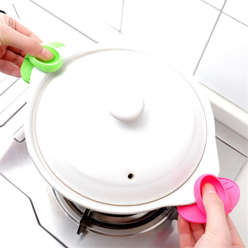 Pinzas de silicona para el dedo, utensilios de cocina antideslizantes con aislamiento para microondas, utensilio de cocina, accesorios para el hogar y la cocina, 1 ud.