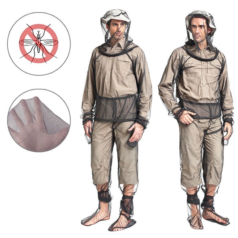 Outdoor Bug Wear Anti Mosquito Suit Jacket Mitts Pants Socks Net Yarn Mesh Cloth