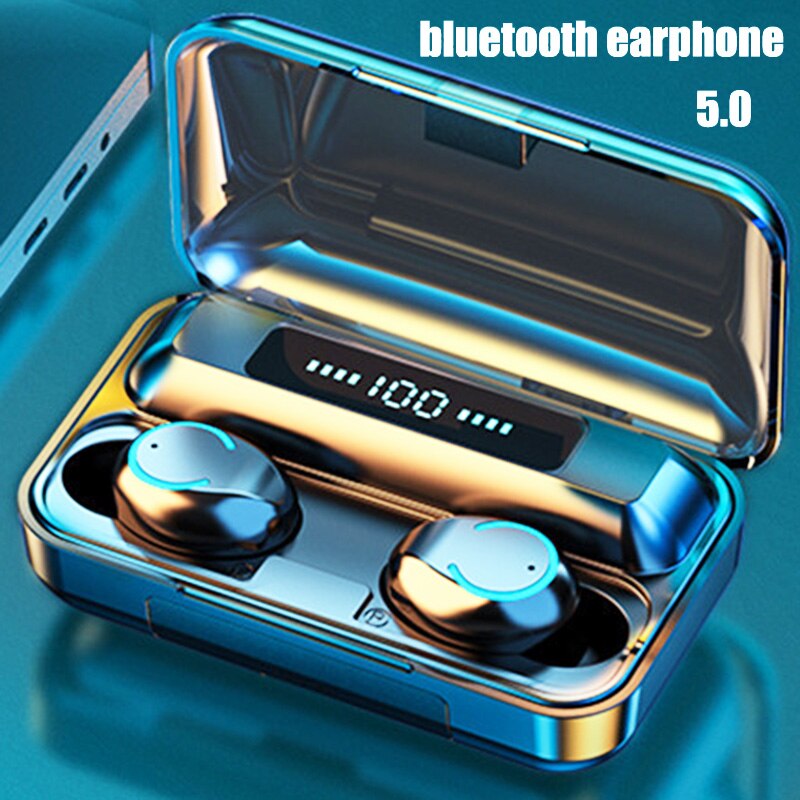 Tws Bluetooth 5.0 Oordopjes Waterdichte Hoofdtelefoon Bluetooth Noise Cancelling Draadloze Koptelefoon Hd Call Draadloze Bluetooth Headset