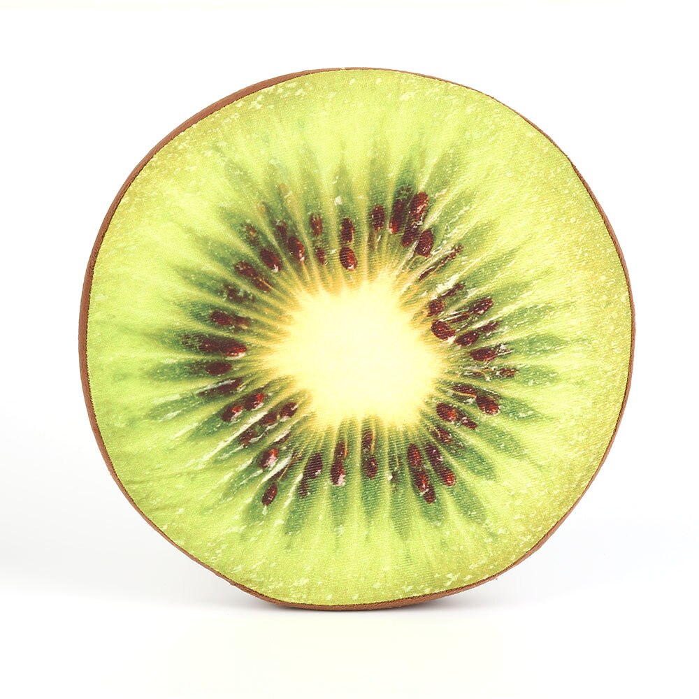 cojín para sofá de casa de frutas 3D, cojines de asiento modernos para las estaciones redondas, cojín para el suelo, cojín para el asiento, decoración moderna para el hogar: Kiwi